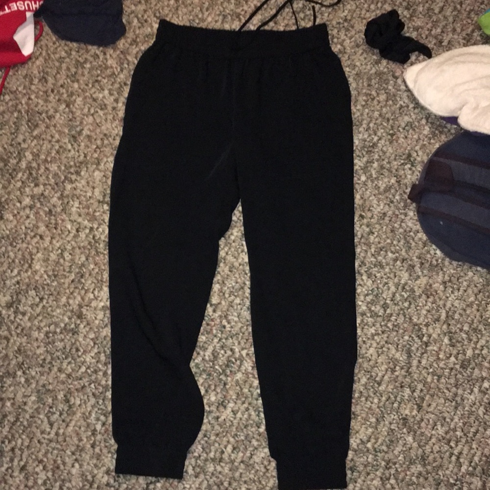 black joggers